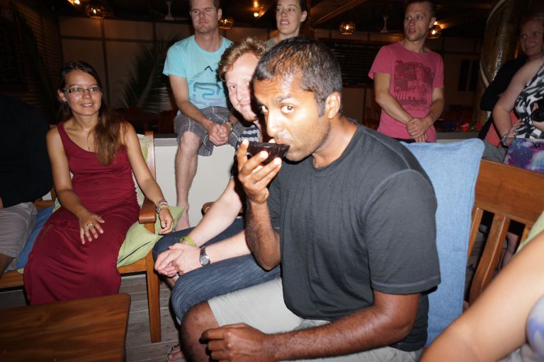 Partaking in a Kava ceremony in Fiji