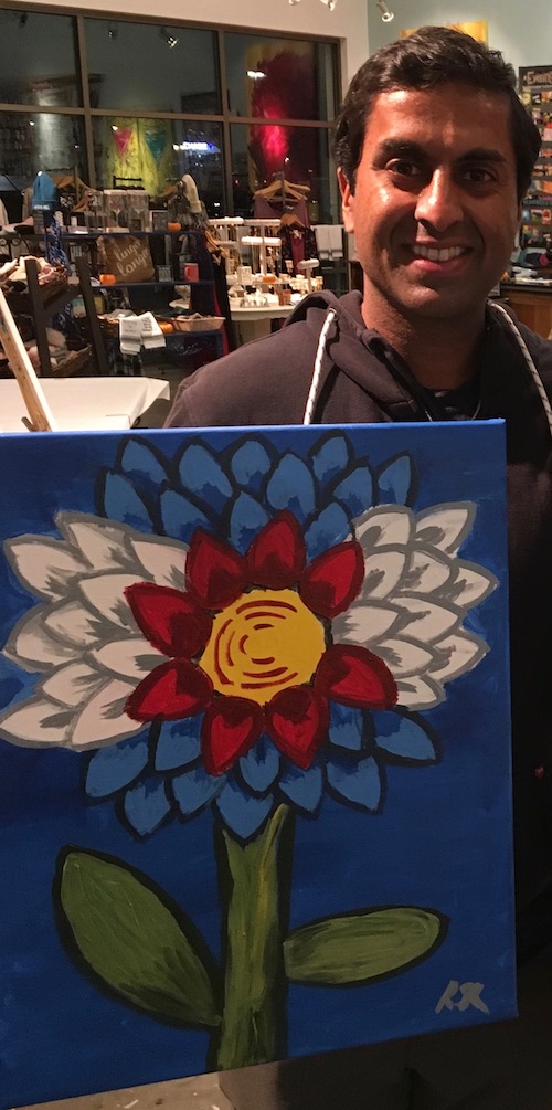 Colorado Dalia by Ravi Raman (painted 10/29/17)